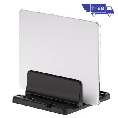 Vertikaler Laptopständer - Halter - verstellbar Einzelsteckplatz - Platzsparer 3 in 1
