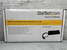 StarTech USBA2DPGB USB 3.0 Mini Dock - Dual Monitor USB Type-A Laptop Dock