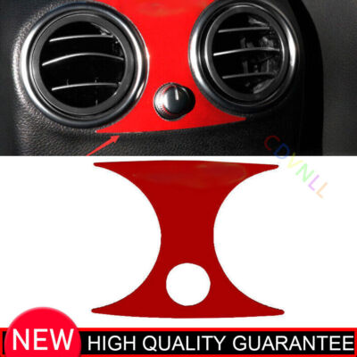For Mercedes-Benz GLC 2016-22 Red Aluminum Rear Air Outlet Vent Cover Decor 1PCS