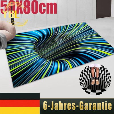 Vortex 3D Visual Illusion Drucke Teppich Fußmatte Schmutzfangmatte Fußabtreter