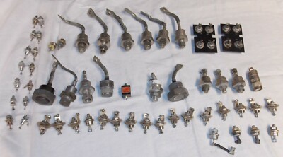 55 PCS. SILICON RECTIFIERS, VARIOUS SIZES & TYPES, USED
