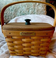 Longaberger Signed Gerry Longaberger 1996 Edition Dresden Tour Basket Handwoven