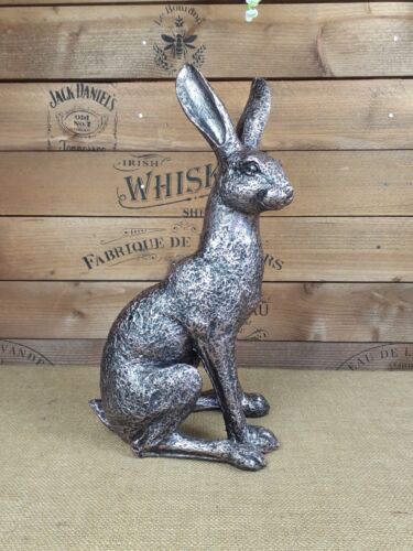 Decorative resin 43 cm / 17" Bronze style March Hare Looking Right - Picture 1 of 12