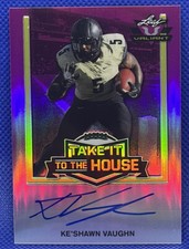 2020 Leaf Valiant Take it to the House KE’SHAWN Vaughn *ON CARD AUTO* Pink #9/15