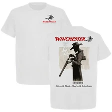 Winchester Undertaker T-Shirt – Grim Reaper Cowboy Graphic Tee with Skull and