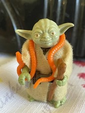 Vintage Kenner Star Wars 1980 Yoda Figure Complete with Orange Snake ORIGINAL