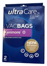 Ultra Care Vacuum Bags Kenmore Q Canister 2 pack HEPA Filtration Synthetic Home