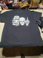 Mens Btdga WWE Stone Cold Steve Austin Double Sided Skull Whoop Shirt XXL 2XL