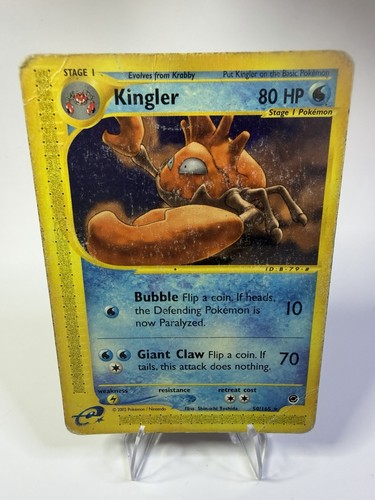 Kingler 50/165 Rare Expedition Pokemon Non Holo (HP)