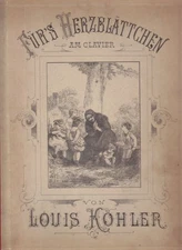 For the heart papers on piano. Little kids stories and scenes. charcoal burner, Loui