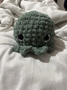 Handmade Octopus Plush Stuffed Toy Crochet Amigurumi -dark Green-