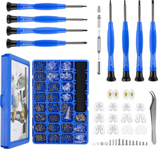 Kit de Reparacion de Lentes Magnetico Juego de Destornilladores Almohadillas