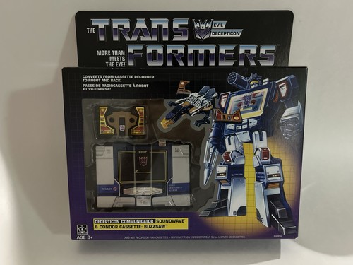 Transformers G1 Reissue Soundwave & Buzzsaw Cassette 2018 Walmart Exclusive RARE