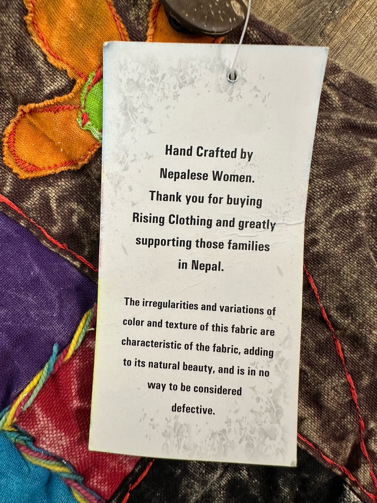 Rising International NWT Patchwork Slouch Bag Boh… - image 12