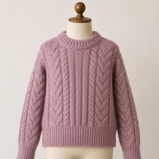 A New Day pink cable knit sweater