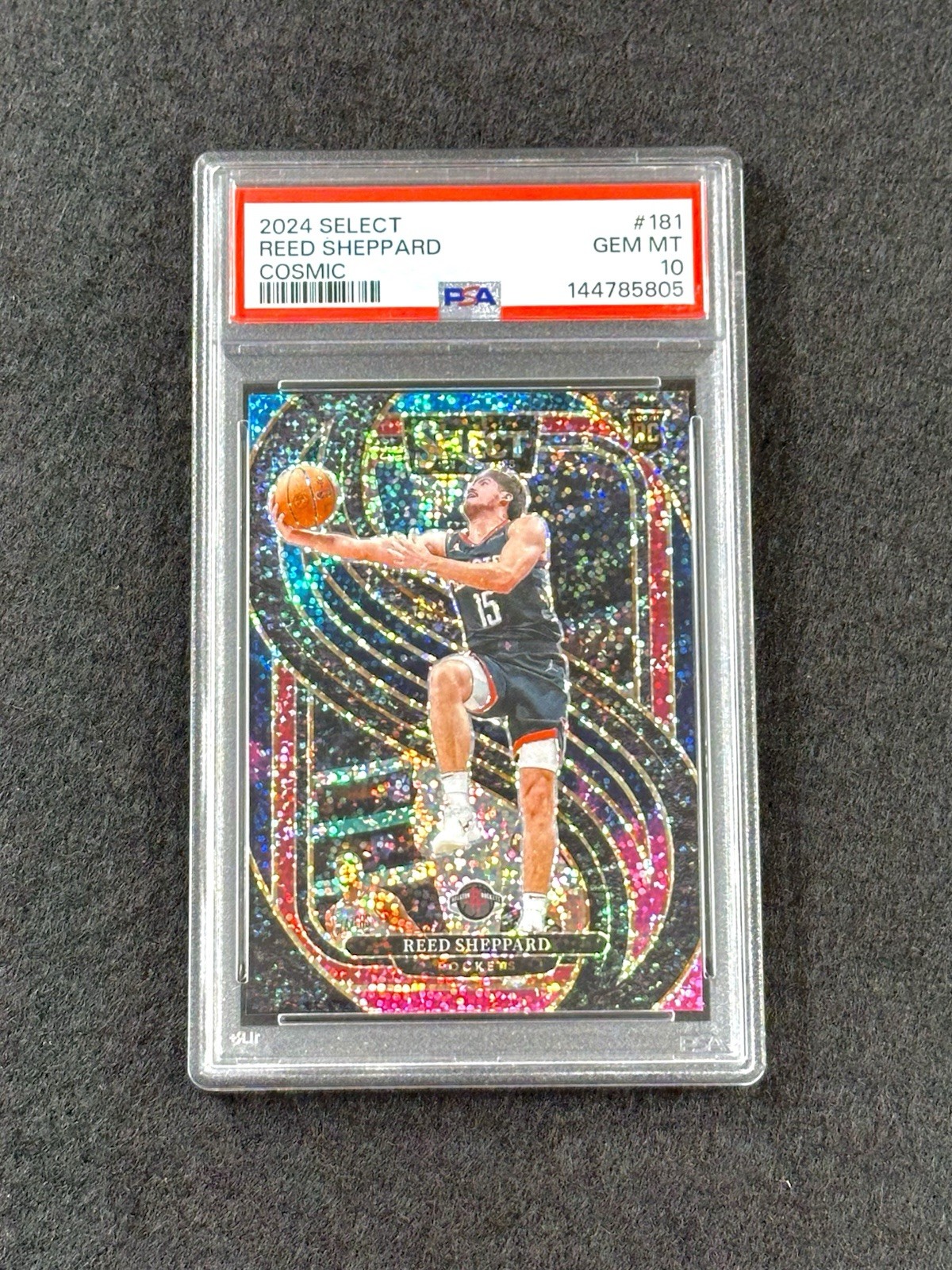 2024 Select REED SHEPPARD Rookie COSMIC PRIZM Premier Level RC #181 PSA 10-POP 2