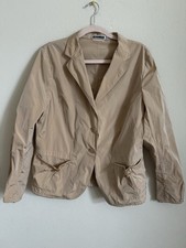 Vintage 90s Jil Sander Beige Tan Windbreaker Gore Core Blazer Archival Size 42
