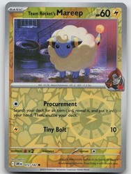 Team Rocket's Mareep 072/182 Destined Rivals Reverse Holo Common