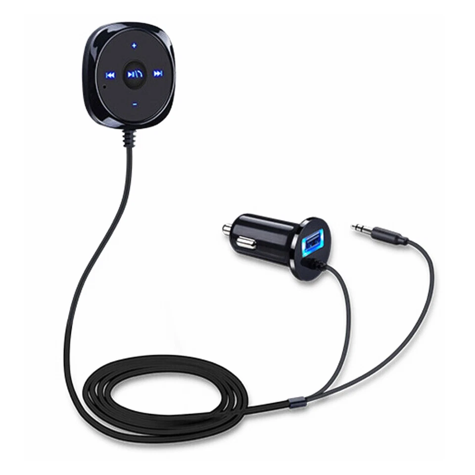 Car Kit FM Transmitter MP3 Player USB Charger AUX Wireless Bluetooth Handsfree c - Image 3 of 4