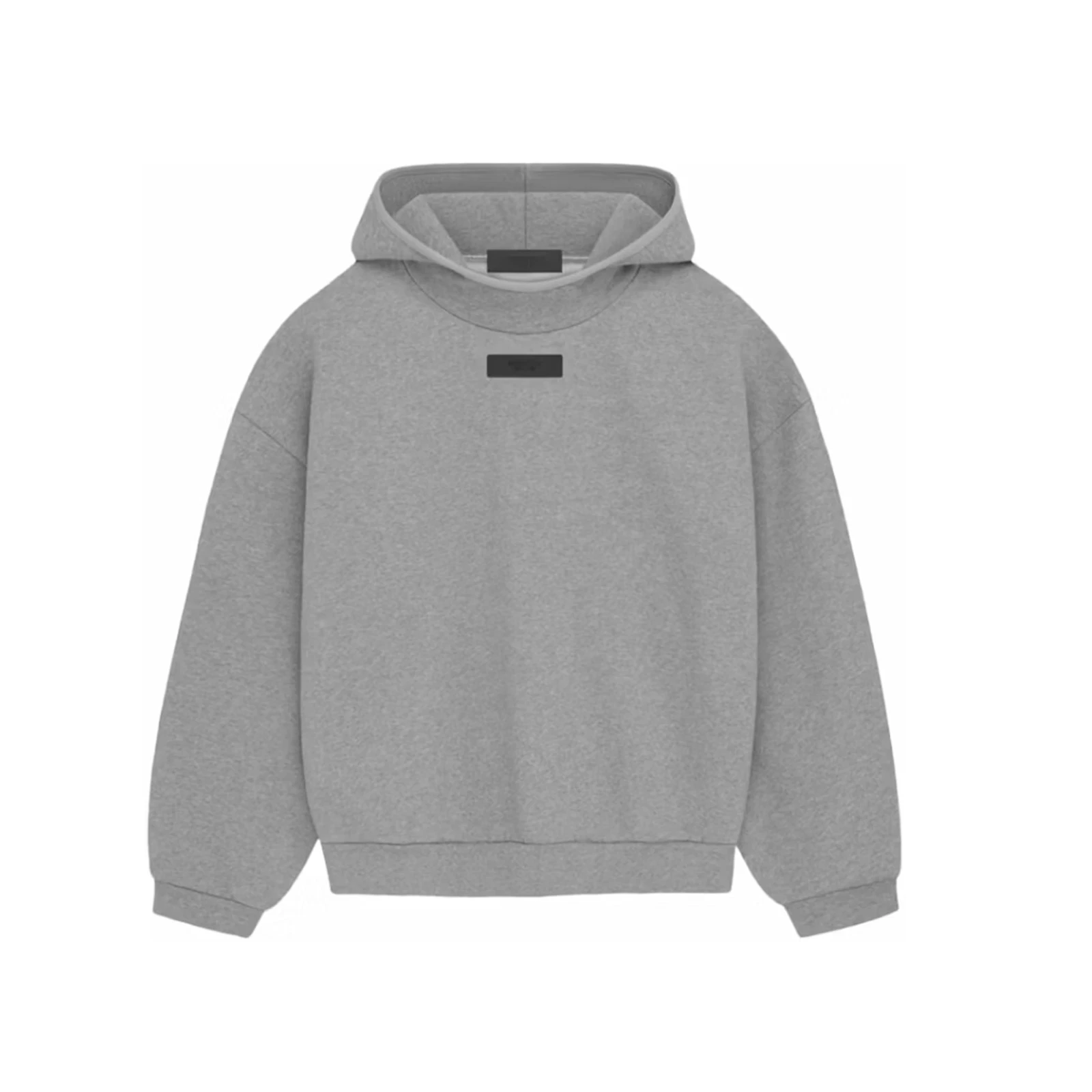 (S) Felpa con cappuccio Fear of God Essentials Dark Heather Avena nuova con etichette $100