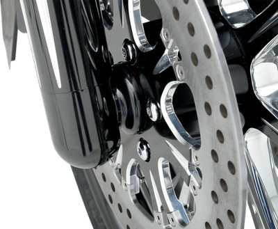 COVINGTONS Axle Spacers - Dimpled - Black - Non-ABS - Pair C0013-B