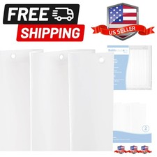 Lightweight 3 Gauge Waterproof PEVA Shower Curtain Liner with Durable Eyelet ...