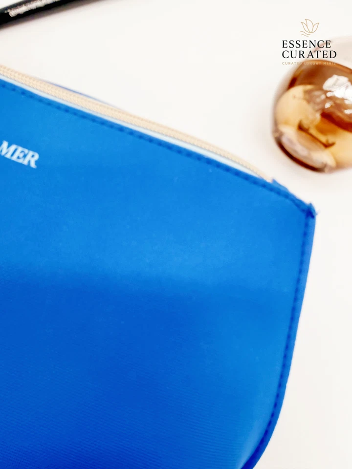 2 x совершенно новый La Mer небесно-голубой косметический макияж дорожная сумка полный молнии верхний - Изображение 3 из 4