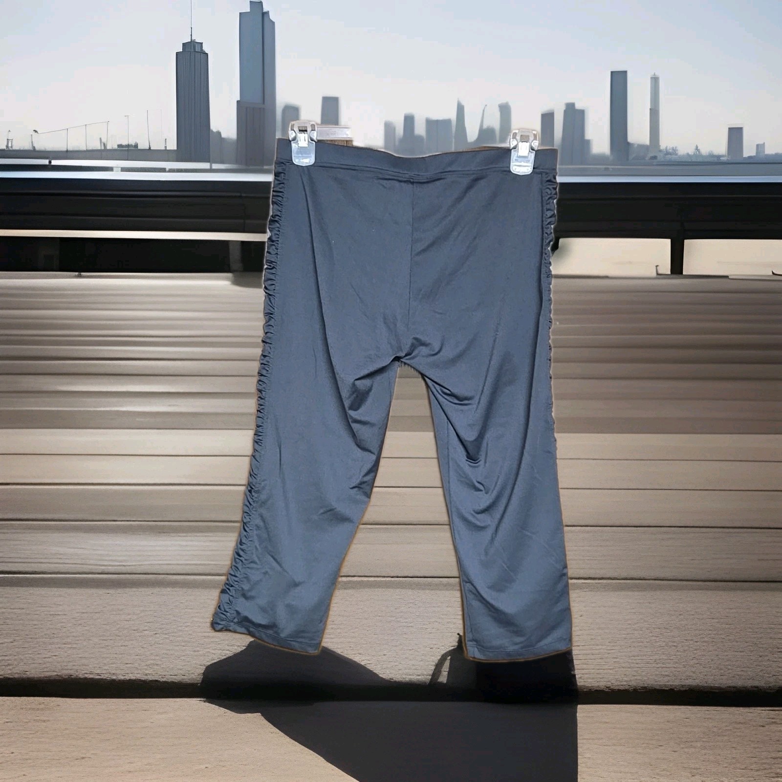 Calvin Klein Performance Solid Gray Leggings Size… - image 2