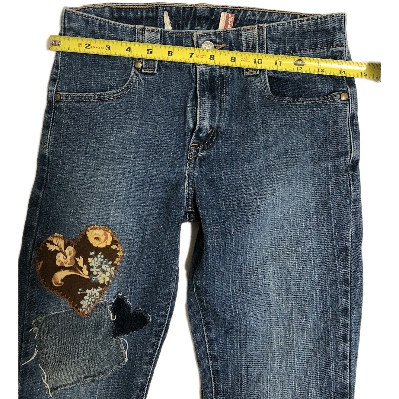 Levis Handmade Patchwork Patched Jeans Unique OOA… - image 14