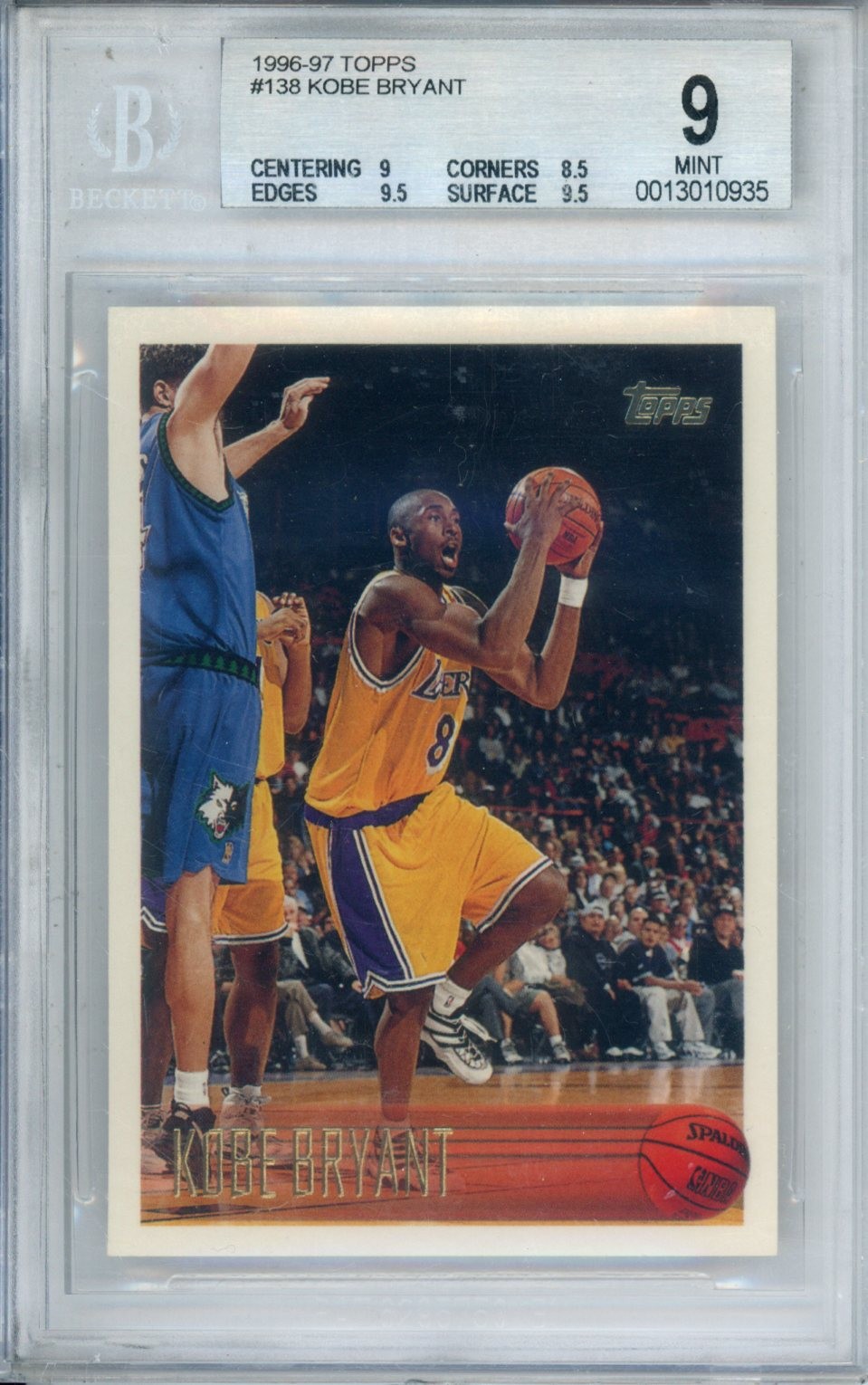 Kobe Bryant 1996 Topps #138 Base Price Guide - Sports Card Investor