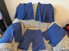 Lot Of 5 Navy Blue Uniform Skirt Skort And Shorts Children s Place Size 10 12