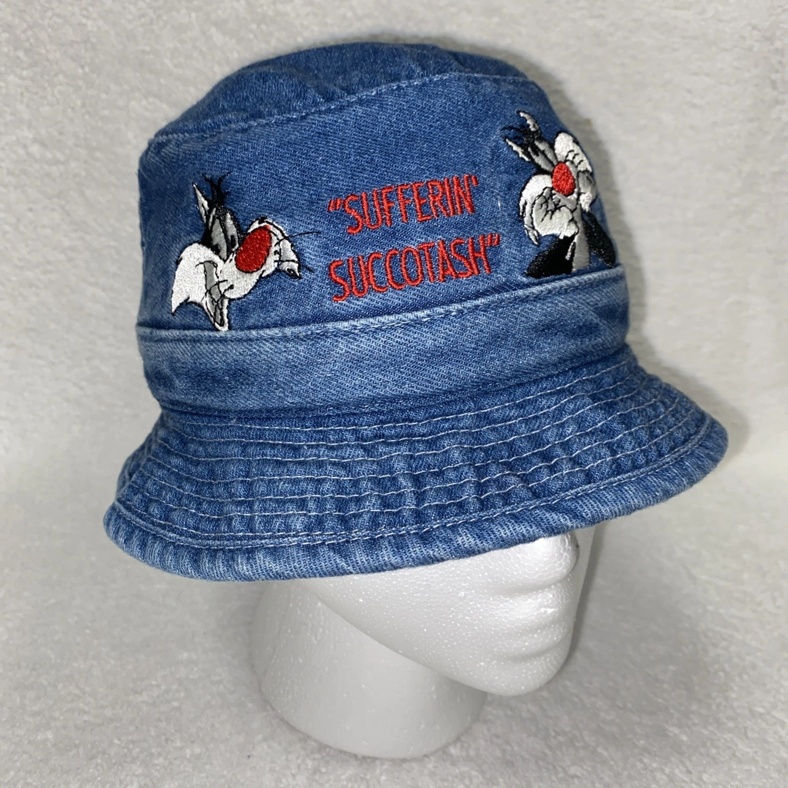 Warner Bros Baby Acme Sylvester Embroidered Bucket Cap Hat Vintage Rare 1994
Opens in a new window o