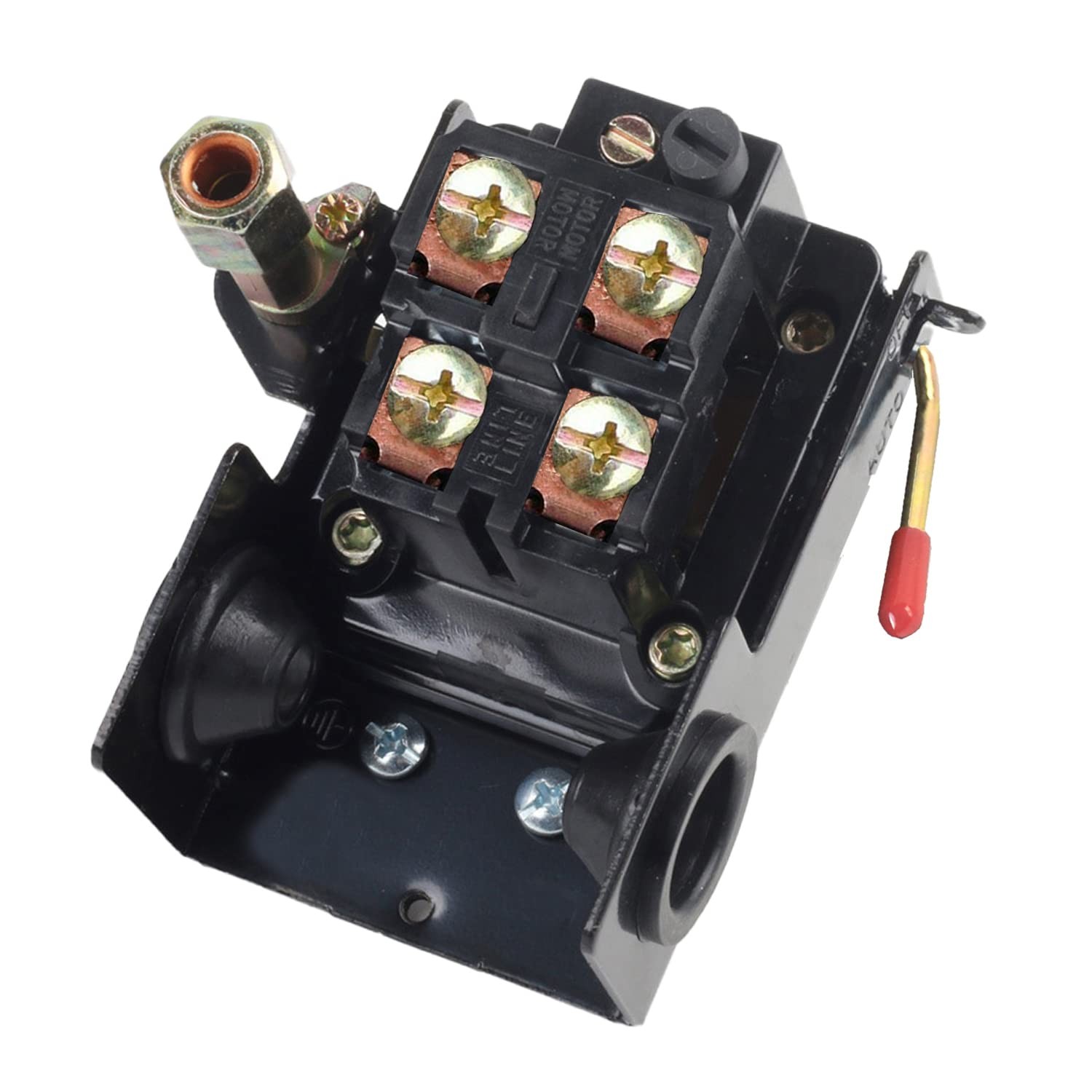 Heavy Duty Air Compressor Pressure Switch Control 90125 psi Single Port, 26A ...