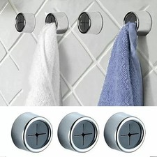 3x Kitchen Push In Tea Towel Holders Adhesive Wall Mount Hook Tea Towel Hooks Uk