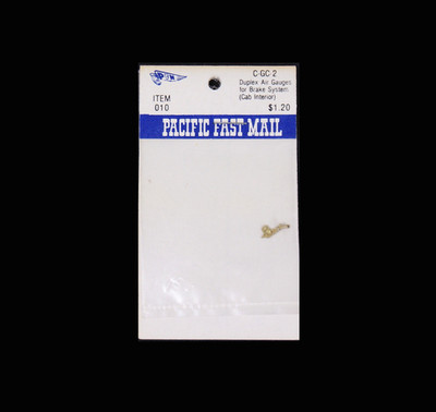 Pacific Fast Mail #010 Duplex Air Brake Gauges for Cab Interior, HO Scale