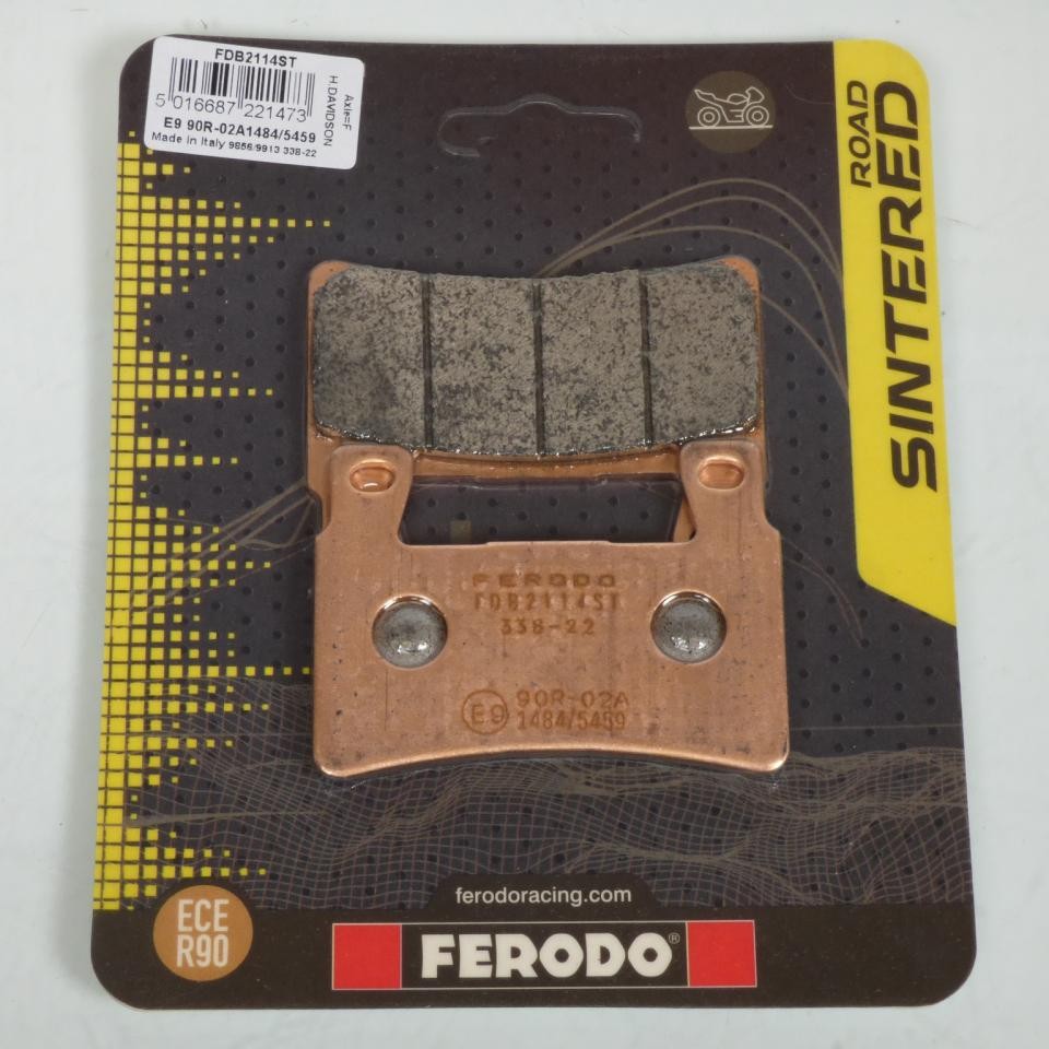 Plaquette de frein Ferodo pour moto Kawasaki ZX-6R Ninja 636 ABS avant en métal fritté