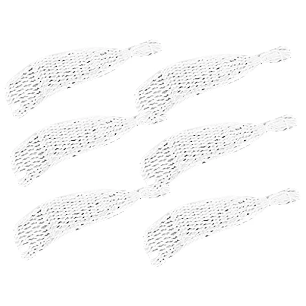Set of 6 Snooker Table Cotton Nets Durable White Pool Bag Pockets
