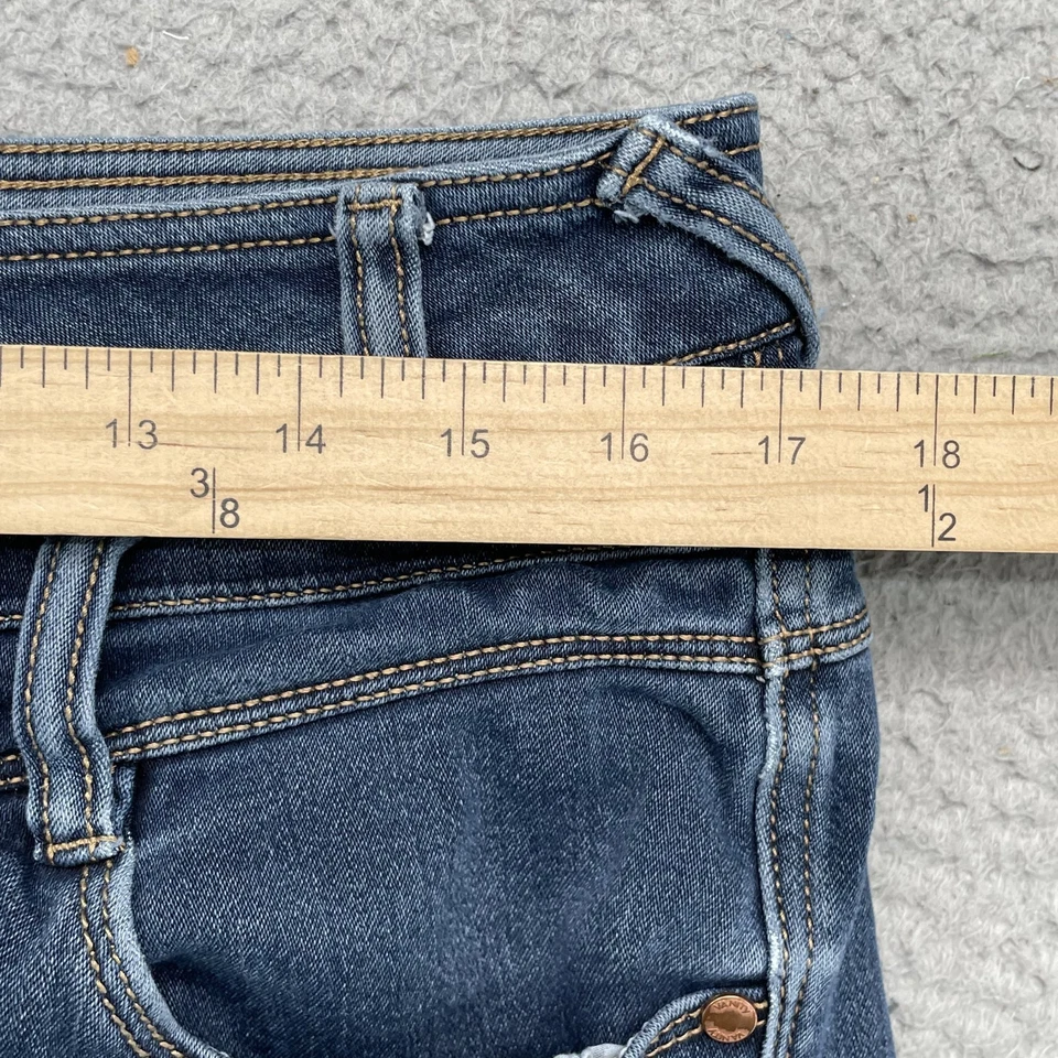Pantalones Cortos Vanity Jean Mujer 34* Crudo Corto Delgado Y2K Rodeo Daisy Dukes Preppy Años 90 Chic Foto 2 de 4