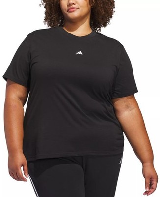 adidas Plus Size Essentials Logo T-Shirt Black 1X
