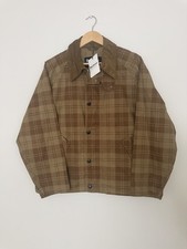 Brand new Barbour Transport check cotton casual jacket size 36 beige / brown