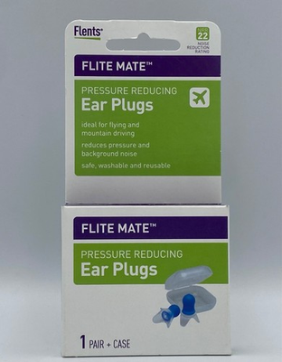 #ad Airplane Ear Plugs Flight Pressure Relief Travel Flents Flite Mate NRR 22 Case $13.99