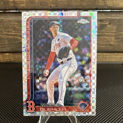Topps Chrome Update 2025 X-Fractor Walker Buehler #USC55 Red Sox MLB Card