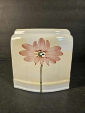Studio Art Hand Painted Tissue Box Cover Ceramic *chipped Refer To pictures 