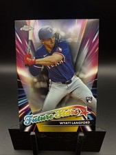 2024 Topps Chrome Wyatt Langford #122 Refractor (RC) Future Stars Rangers