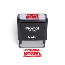 Promot Self Inking Teacher Stamp for Classroom- Incomplete Homework  Encou...