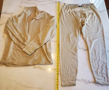 Polartec Gen 3 Large Fleece Thermal Undershirt Coyote Brown + Thermal Pants H10