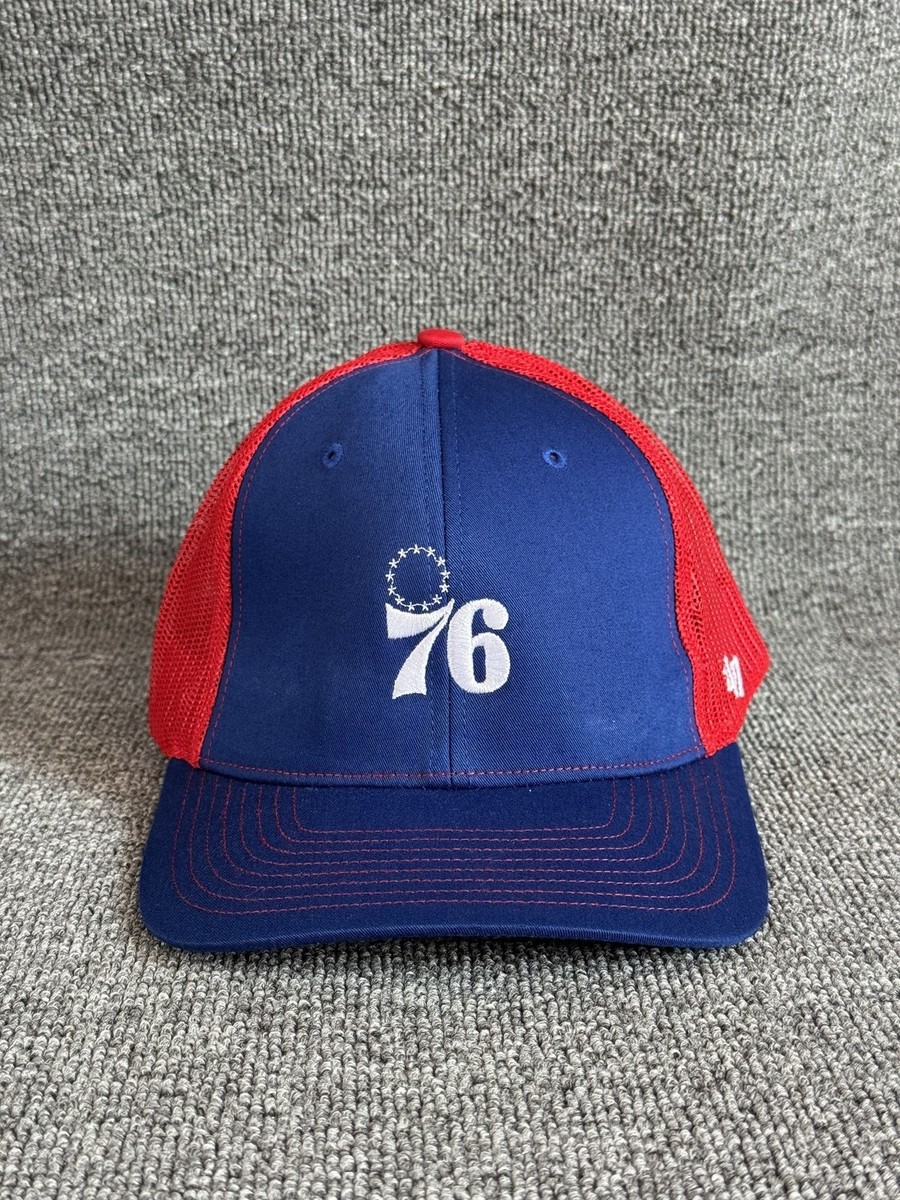 '47 Brand Philadelphia 76ers Trucker Snapback Blue Red OSFA NBA Hat