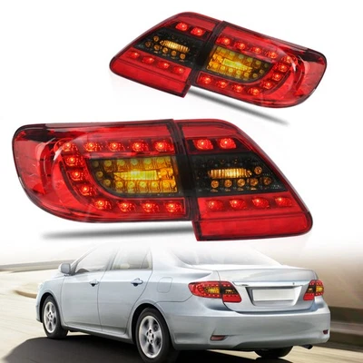 2*VLAND LED DRL Rückleuchten für Toyota Corolla 2011 2012 2013 mit Gelb Blinker - Bild 1 von 4