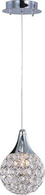 ET2 E24023-20PC, Brilliant Pendant, 1-Light 40 Watts, Chrome