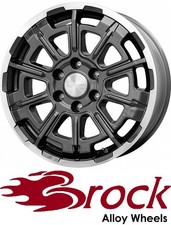 4x Brock B45 7,5x18 5/120 ET45 himalaya-grey voll-poliert Alufelgen